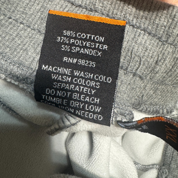 Xios Active Pants Mens XXL Gray Sweatpants Thick Fleece Wide Leg Baggy - Picture 7 of 7